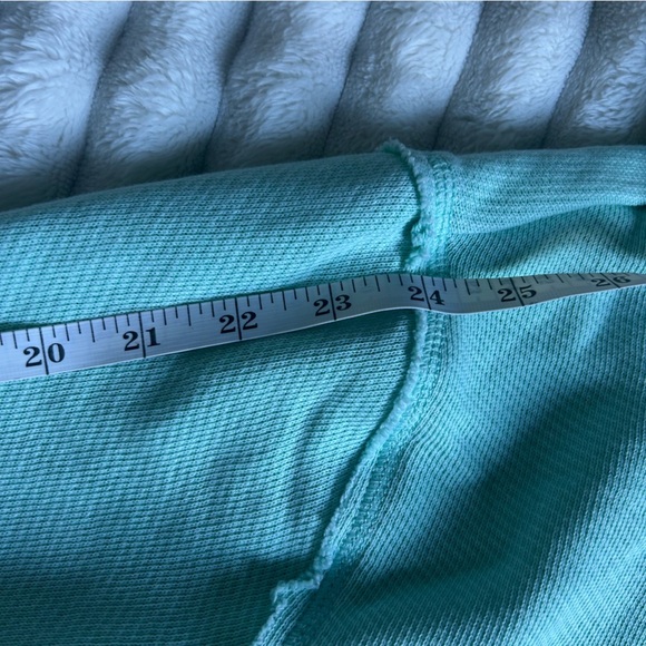 American Eagle Womens Large Mint Sun Set Zip-Up Cropped Hoodie - Picture 6 of 10